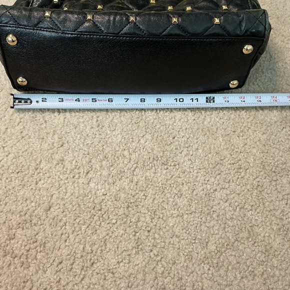 MICHAEL Michael Kors Black Quilted Shoulder Bag with Gold Studs - Picture 16 of 16